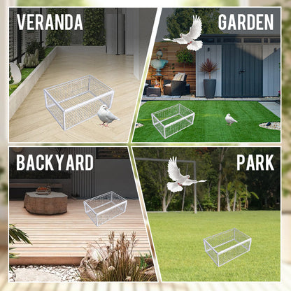 AutoTrap Bird Cage - Entry Only, No Exit, With Base