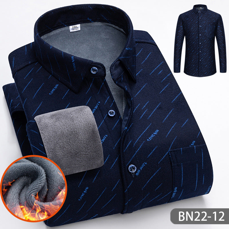 🍂Autumn And Winter Men's Casual Thickened Warm Shirts