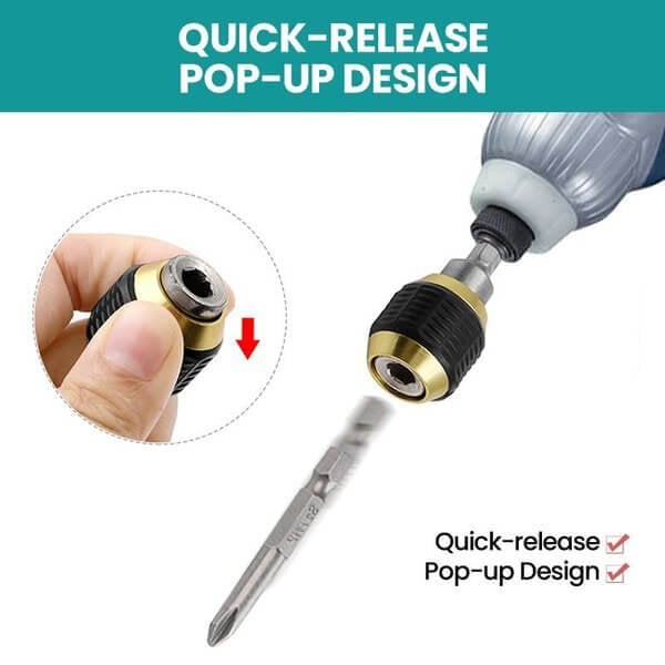 Hexagonal Handle Pop-up Extended Quick-change Bit Extension Rod（BUY 1 GET 1 FREE）