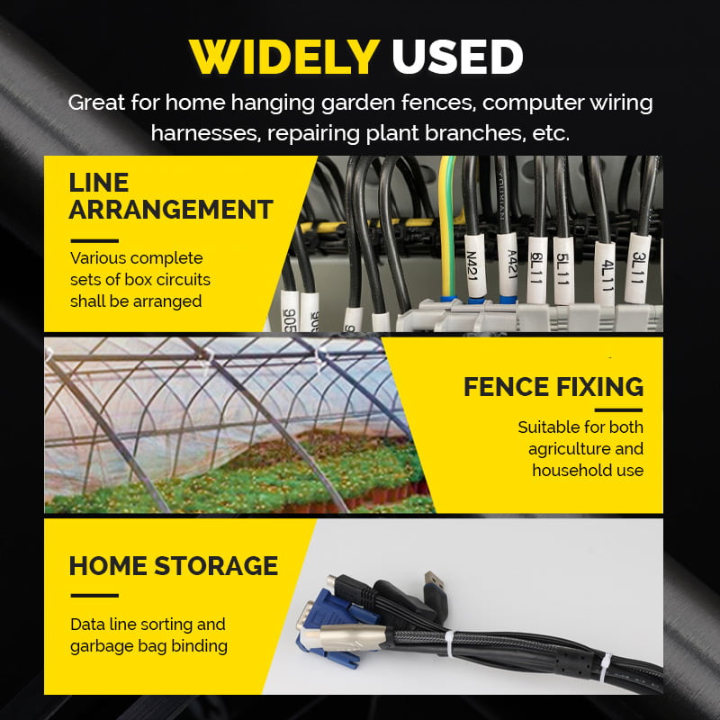 Screw Hole Cable Ties（100 pcs/ Pack）