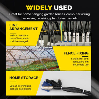 Screw Hole Cable Ties（100 pcs/ Pack）