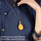 Elegant Lucky Flower Pendant Necklace
