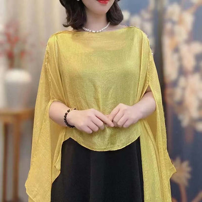 🎉Summer Hot Sale🎉Versatile Multi-Way Sheer Shawl Blouse