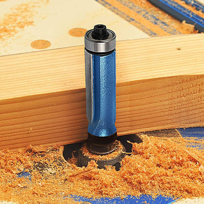 1/4 Handle Flash Silver Blue Double Bearing Trimming Knife Set