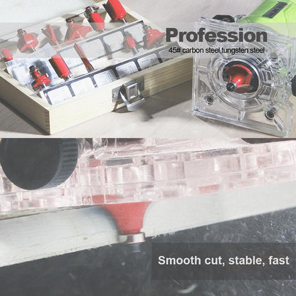 Tungsten Steel Alloy Cutter Head Slotting and Trimming Set
