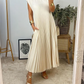 🎉Hot Sale 50% OFF🎉Sleeveless Pleated Simple Solid Color Dress