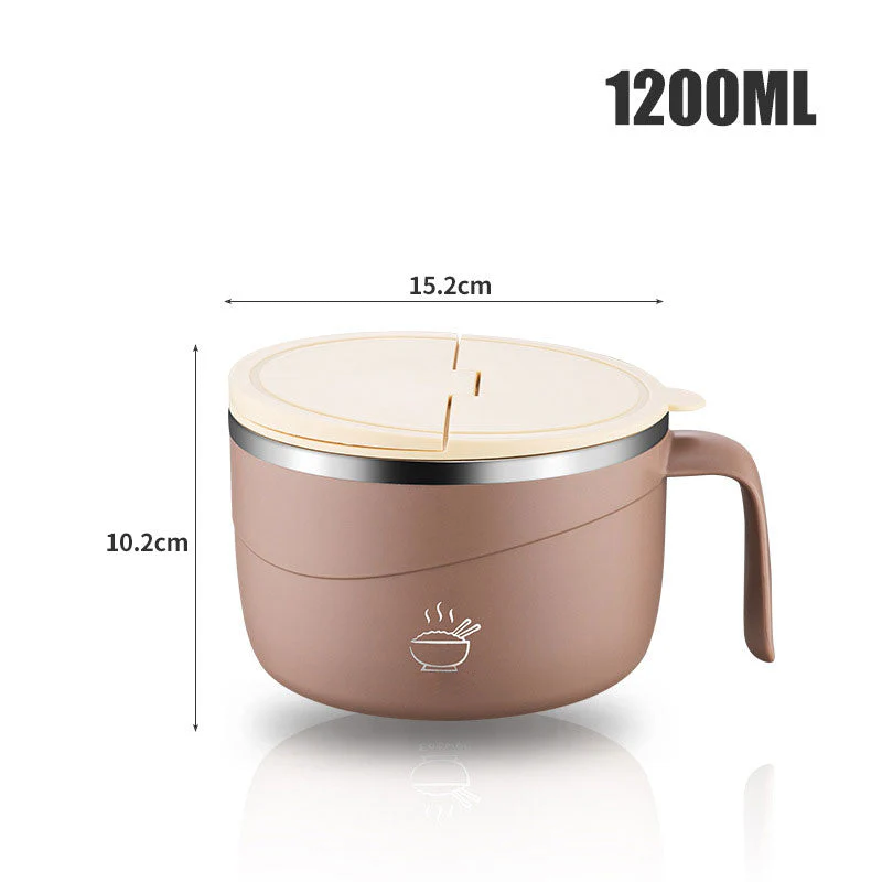 🔥50% OFF🔥304 Stainless Steel Insulated Ramen Bowl