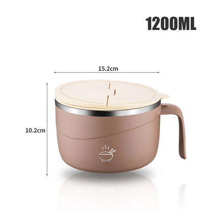 🔥50% OFF🔥304 Stainless Steel Insulated Ramen Bowl