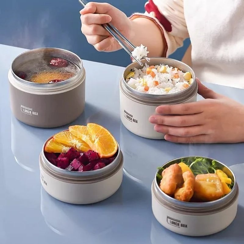 Microwaveable Stainless Steel Insulated Lunch Box Set