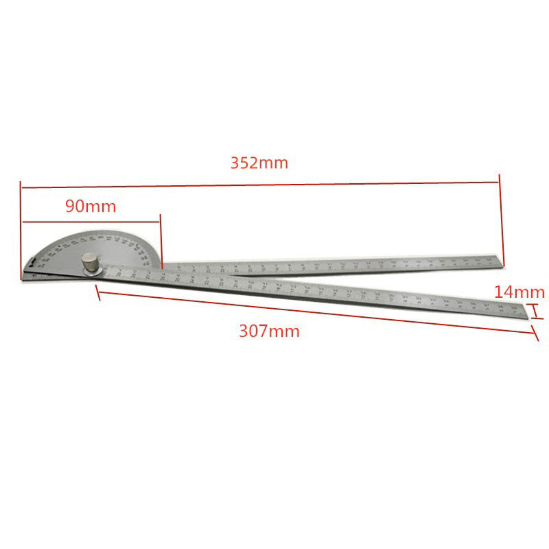 Multi-function 2-in-1 Ruler Protractor