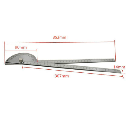 Multi-function 2-in-1 Ruler Protractor