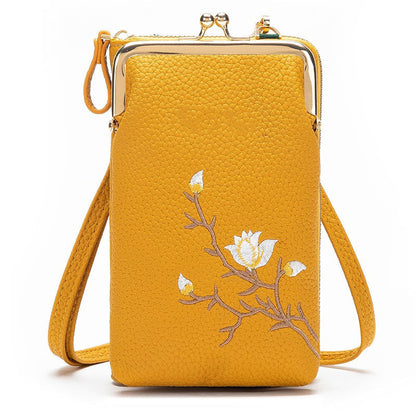 🔥Women Sling Cross-Body Wallet with Mobile Cell Phone Holder