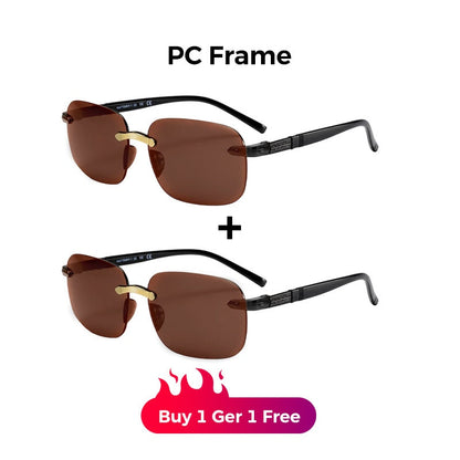Men's Stylish Frameless High Definition Polarized Sunglasses