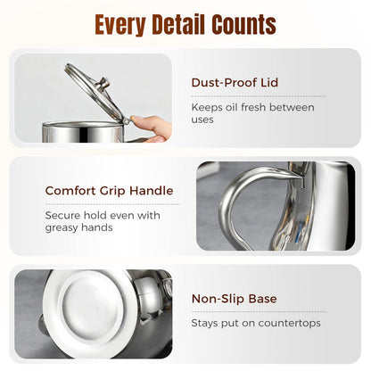 🔥Limited-Time Promotion🔥Stainless Steel Oil Filter Pot