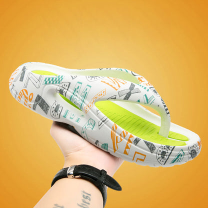 Comfortable Summer Flip Flops with Thick Soles