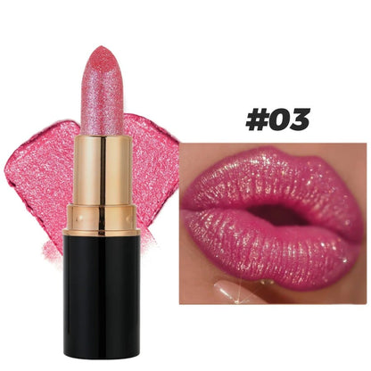 🔥Lip Gloss Diamond Waterproof Glitter Lipstick🔥