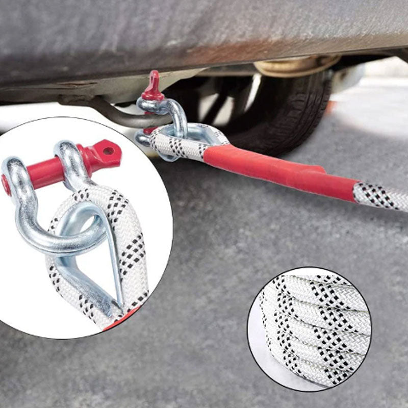 U-shaped Steel Buckle Polyester Safety Trailer Traction Rope