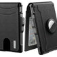 🔥Pop Up Aluminum Case Money Clip Slim Leather Slots Credit Card Holder RFID Blocking Bifold Minimalist Wallet