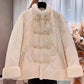 Women's Thick Warm Splicing Short Jacket