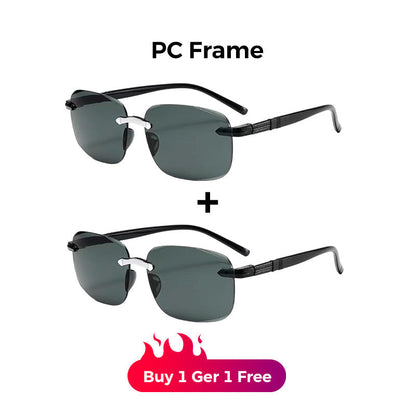 Men's Stylish Frameless High Definition Polarized Sunglasses
