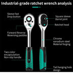 72-Tooth Extendable Telescopic Socket Ratchet Wrench