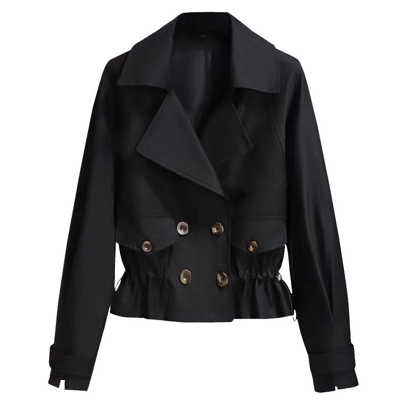 Korean Style Short Fashion Trench Coat (50% OFF)