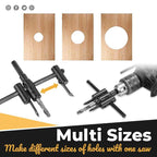 Adjustable Alloy Blade Gypsum Board Hole Opener