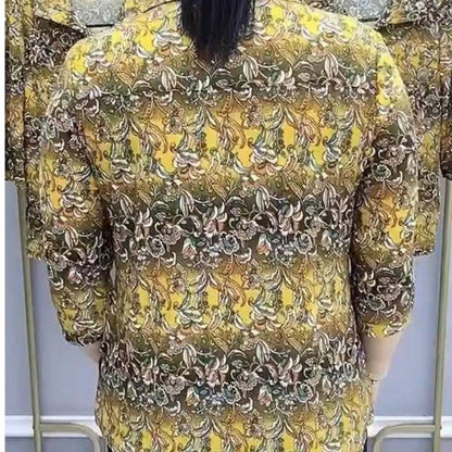 🔥Women's Casual Printed Lapel Shirt🔥High Quality👌Perfect Fit For Any Figure👌