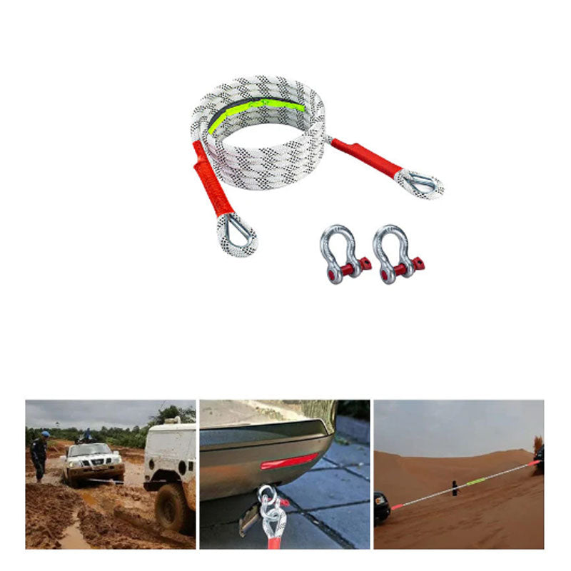 U-shaped Steel Buckle Polyester Safety Trailer Traction Rope