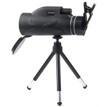 🎉Hot Sale🎉80x100 Monocular Telescope with Smartphone Adapter & Tripod