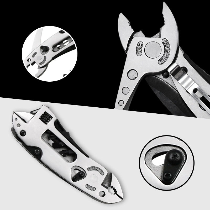 Outdoor Tool Combination Adjustable Wrench Pliers