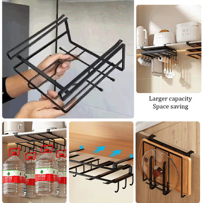 Multi-Functional Under-Cabinet Storage Rack & Pot Lid Holder
