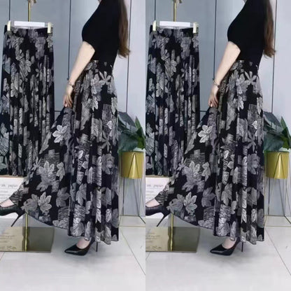 Women's Flowy Lightweight Long Floral Skirt (50% OFF)