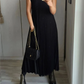 🎉Hot Sale 50% OFF🎉Sleeveless Pleated Simple Solid Color Dress
