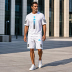 👕Men's Summer T-Shirt & Shorts Set – Gradient design, breathable & lightweight – Perfect for hot days & casual outings 🩳