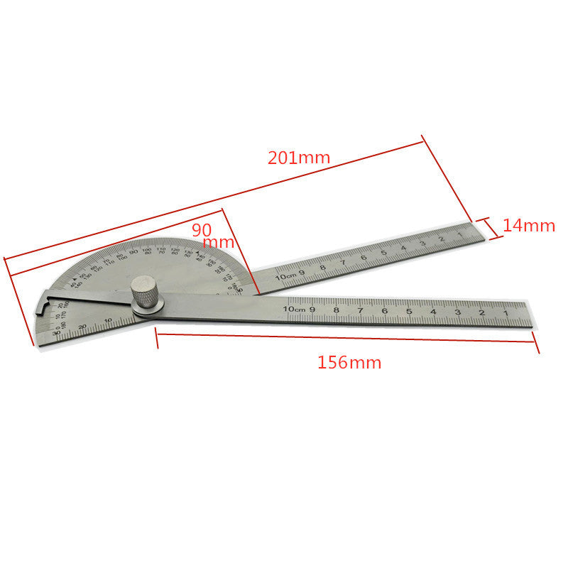 Multi-function 2-in-1 Ruler Protractor