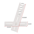 Multifunctional Universal Stainless Steel Adjustable Positioning Ruler