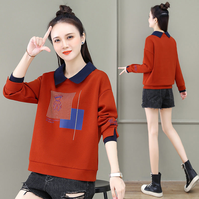 Women’s Sweatshirt with Cute Bear Print（50% OFF）