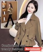 Korean Style Short Fashion Trench Coat (50% OFF)