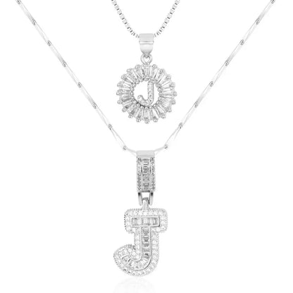 💖2 Pack - Initial Letter Pendant Necklaces
