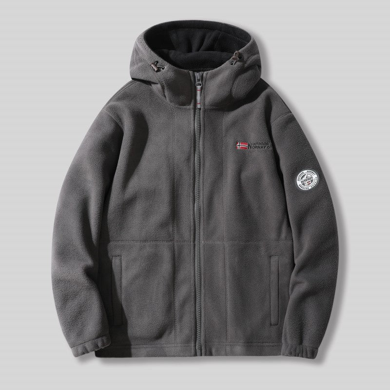 🎄Men's Double-Faced Thick Warm Hooded Jacket