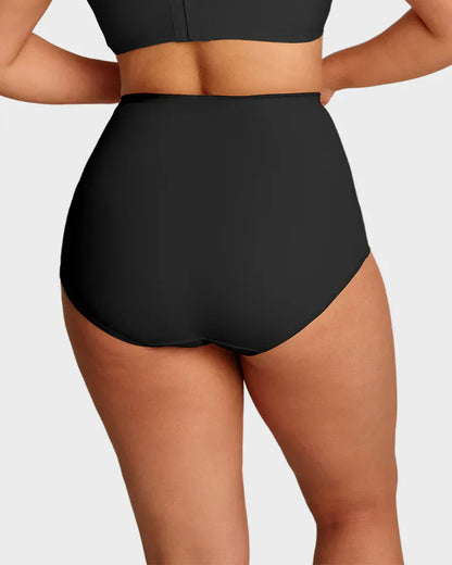 🌸Buy 1 Get 3 Packs✨Plus-Size High-Waist Cross Tummy Control Panties