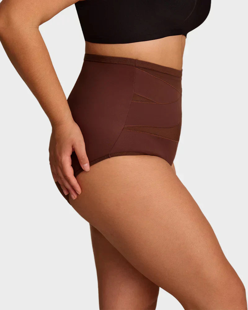 🌸Buy 1 Get 3 Packs✨Plus-Size High-Waist Cross Tummy Control Panties