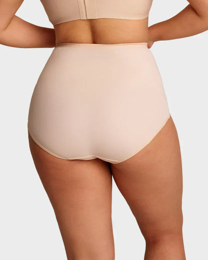 🌸Buy 1 Get 3 Packs✨Plus-Size High-Waist Cross Tummy Control Panties