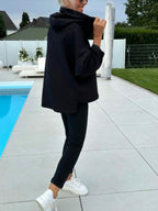 🎉Autumn Hot Sale🎉Women's Two-Piece Solid Color Hooded Sweatshirt Set