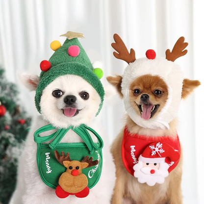 🎄Adorable Christmas Tree Pom-Pom Hat🎅