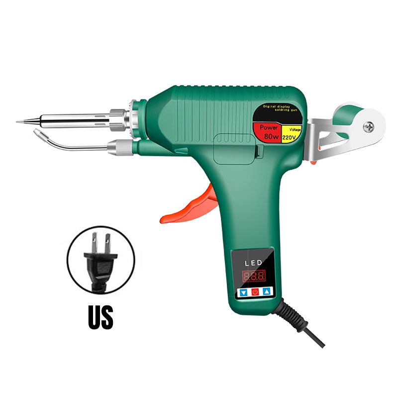 Digital Display Soldering Iron - Auto Feed Tin Wire
