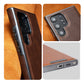 Leather Exterior and Suede Interior Luxury Case Cover for Samsung S Series
