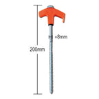 8" Screw in Tent Stakes - Ground Anchors Screw in