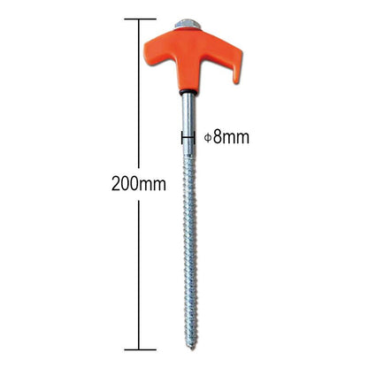 8" Screw in Tent Stakes - Ground Anchors Screw in